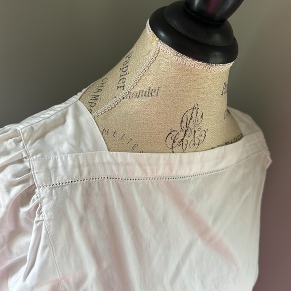 Vintage 80’s Albert Nipion white cotton cottagecore dress w/sash EVC size Small - Picture 5 of 17